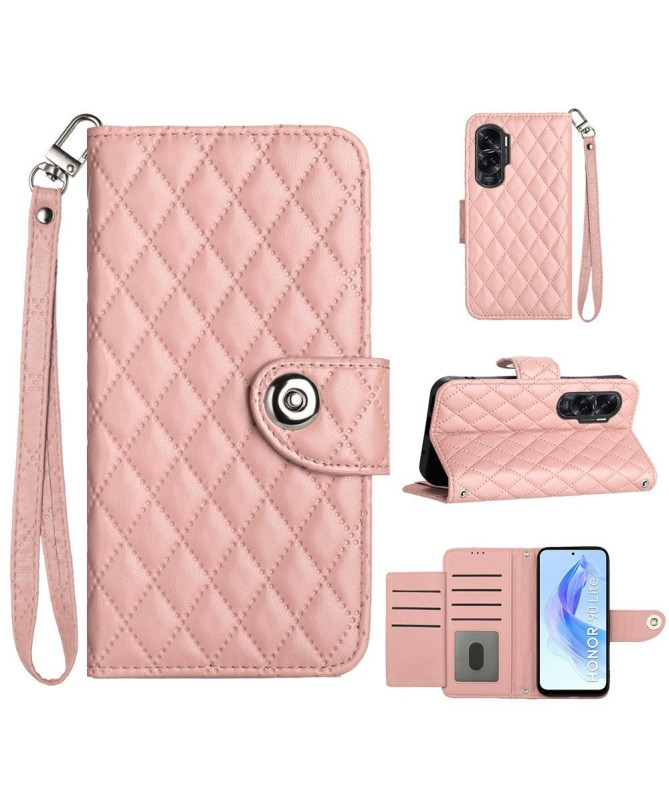 Étui Honor 90 Lite Protection Matelassée à Lanière