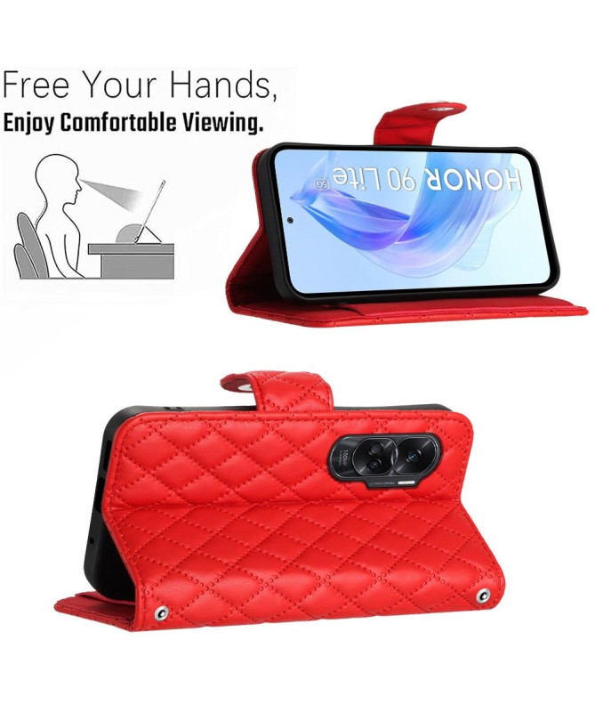 Étui Honor 90 Lite Protection Matelassée à Lanière