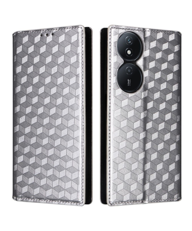 Housse Honor 90 Smart flip cover design géométrie