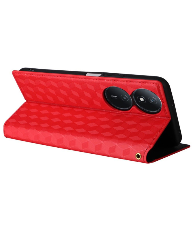 Housse Honor 90 Smart flip cover design géométrie