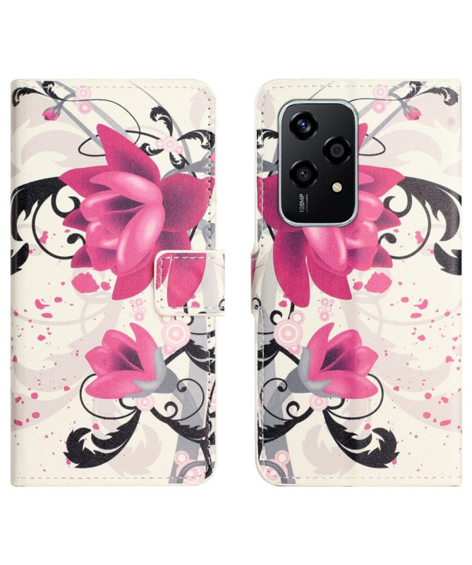 Housse Honor 200 Lite Fleurs de lotus