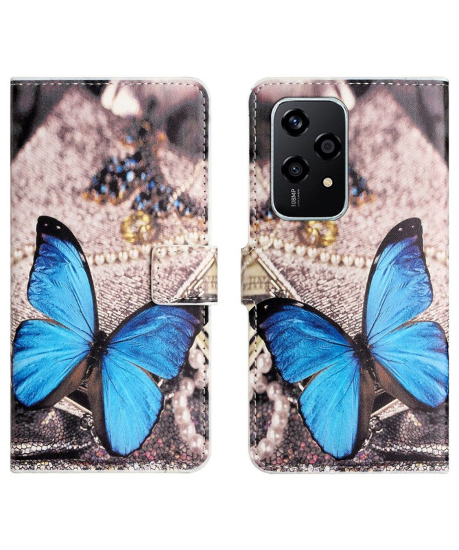 Housse Honor 200 Lite Papillon Bleu