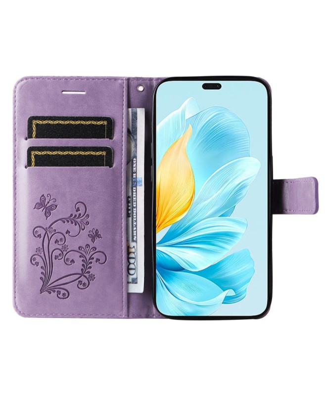 Housse Honor 200 Lite Papillons fonction support