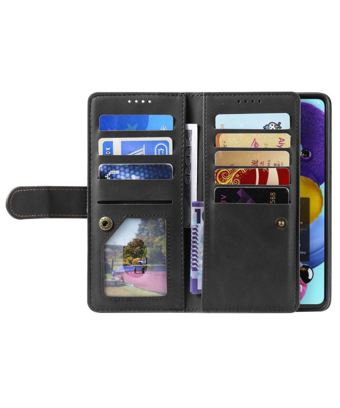 Étui Portefeuille Zippé pour Honor 200 Lite avec Multiples Fonctions