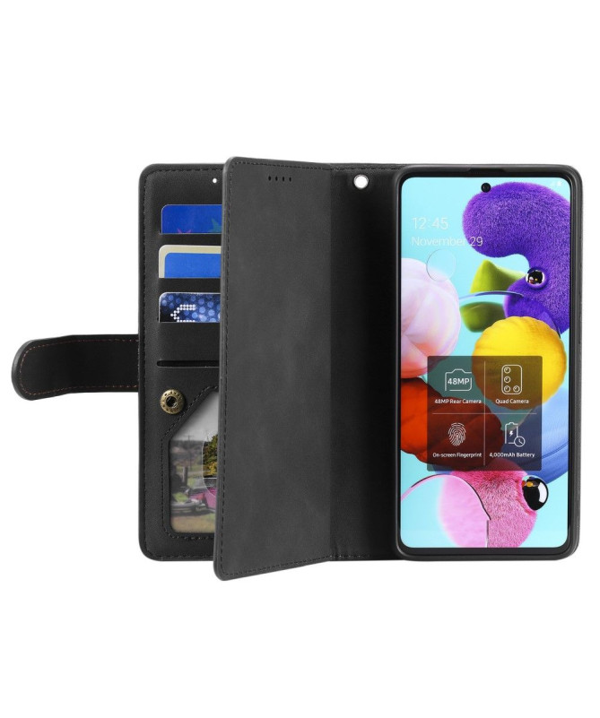 Étui Portefeuille Zippé pour Honor 200 Lite avec Multiples Fonctions