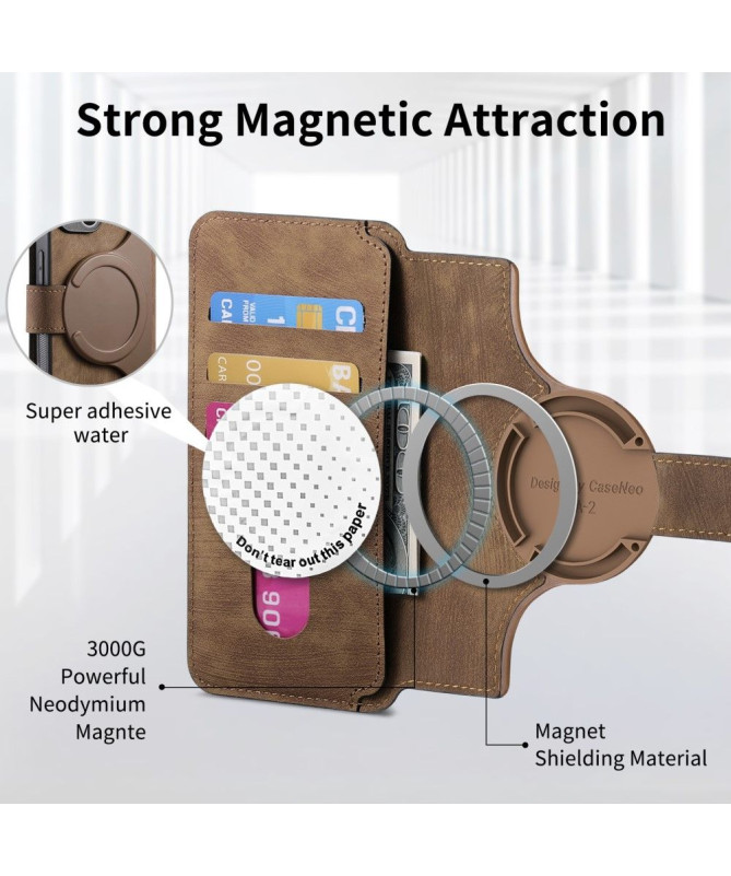 Housse Honor 200 Lite Rétro avec Coque Détachable RFID