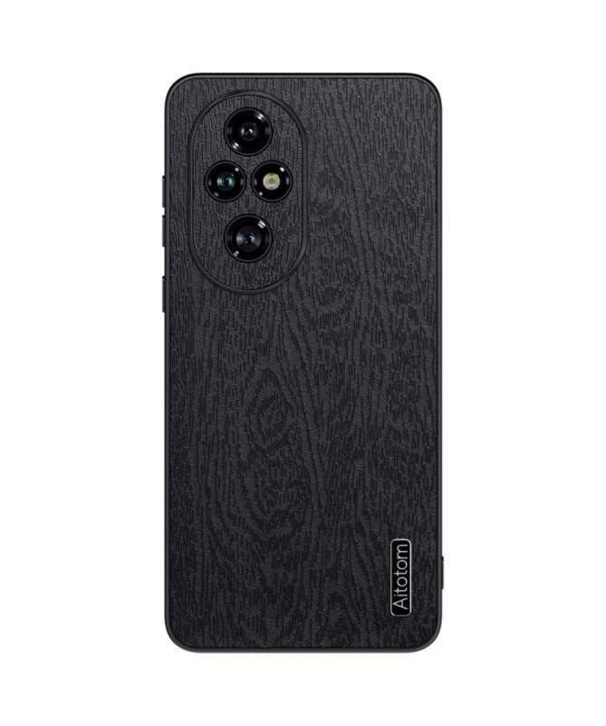 Coque Honor 200 Pro effet cuir style bois