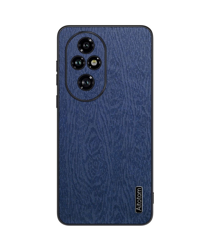 Coque Honor 200 Pro effet cuir style bois