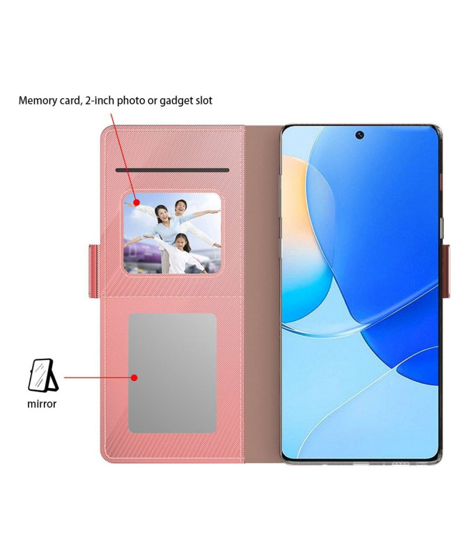Housse Honor 200 Lite premium porte cartes avec miroir