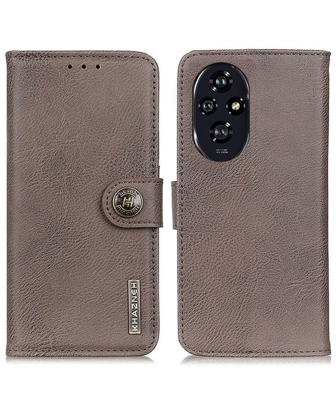 Housse Honor 200 Pro KHAZNEH Effet Cuir Porte Cartes