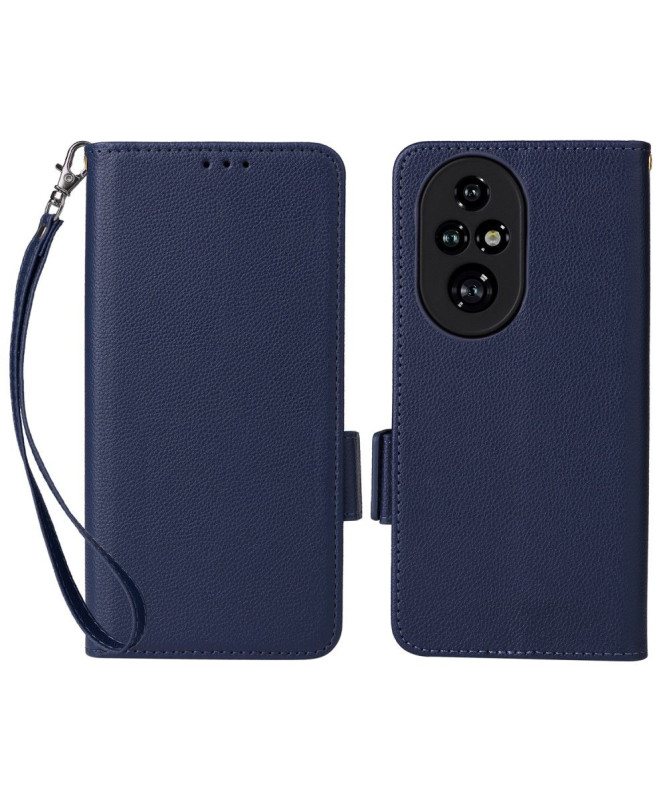 Housse Honor 200 Pro Litchi Luxe à Lanière