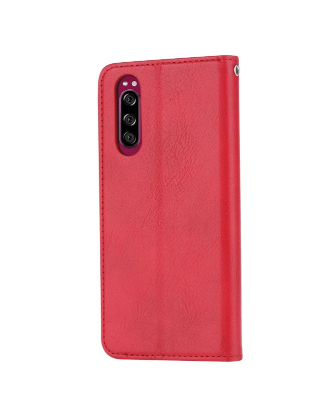 Housse Sony Xperia 5 simili cuir stand case