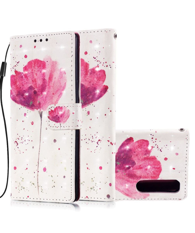 Housse Sony Xperia 5 fleur rose