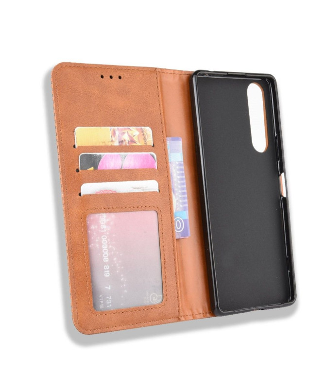 Housse Sony Xperia 1 II Le Cirénius style cuir