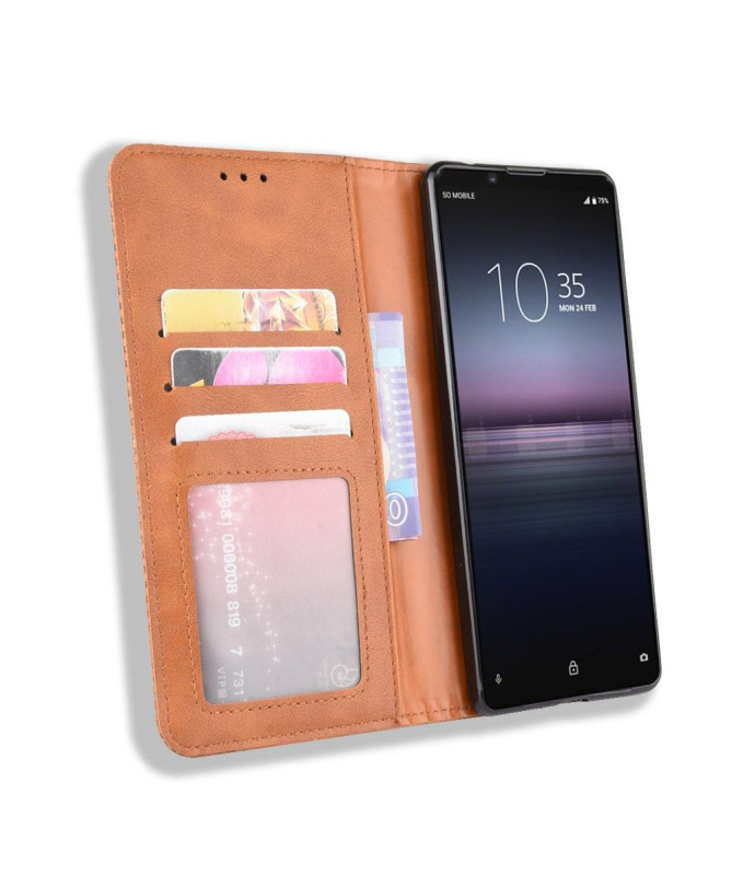 Housse Sony Xperia 1 II Le Cirénius style cuir