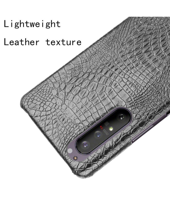 Coque Sony Xperia 1 II effet peau de croco