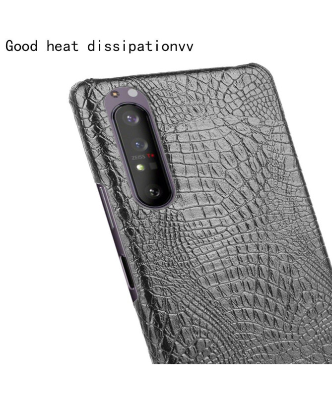 Coque Sony Xperia 1 II effet peau de croco