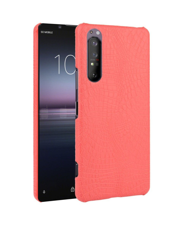 Coque Sony Xperia 1 II effet peau de croco