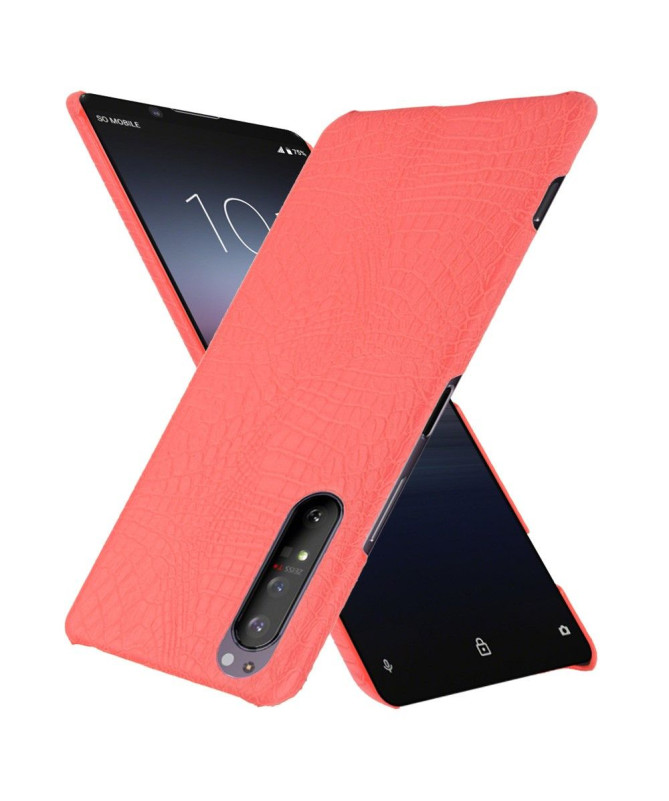 Coque Sony Xperia 1 II effet peau de croco