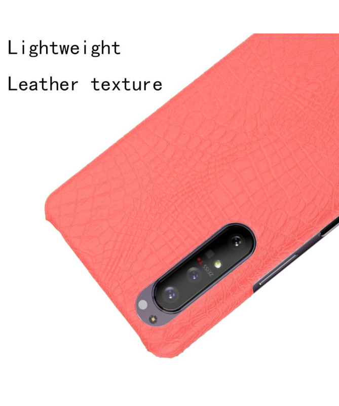 Coque Sony Xperia 1 II effet peau de croco