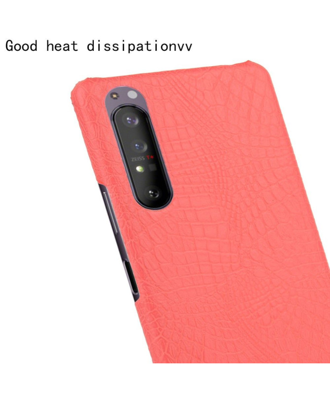 Coque Sony Xperia 1 II effet peau de croco