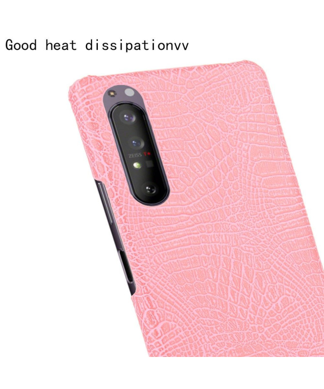 Coque Sony Xperia 1 II effet peau de croco