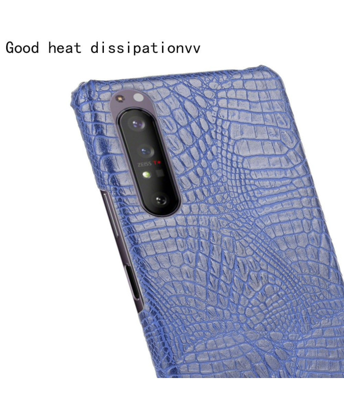 Coque Sony Xperia 1 II effet peau de croco