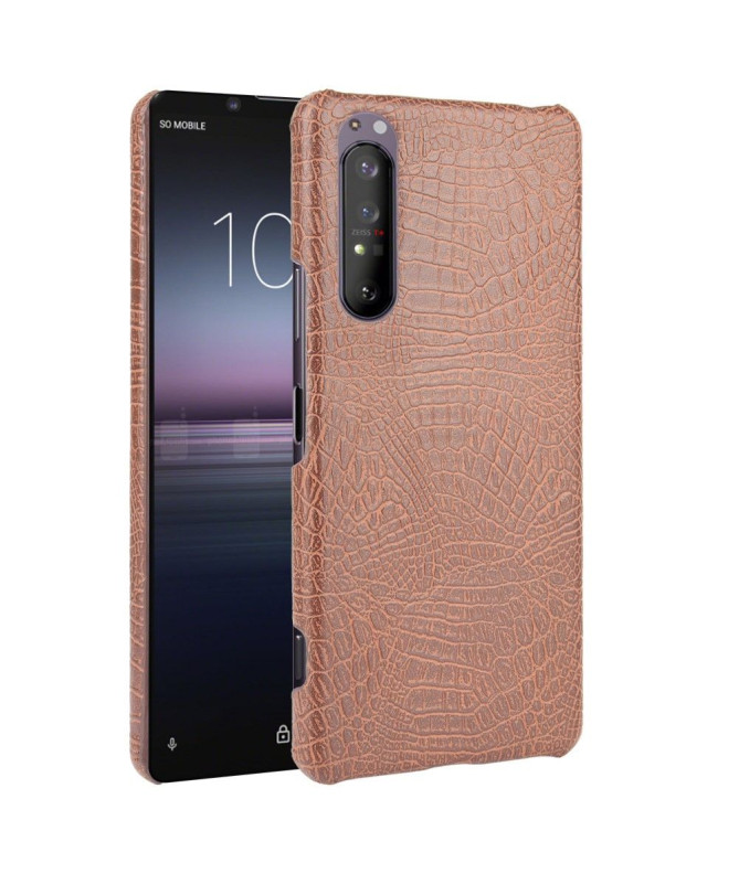 Coque Sony Xperia 1 II effet peau de croco