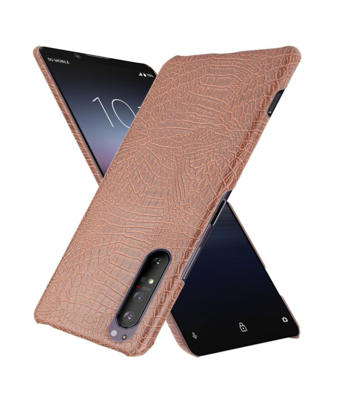 Coque Sony Xperia 1 II effet peau de croco