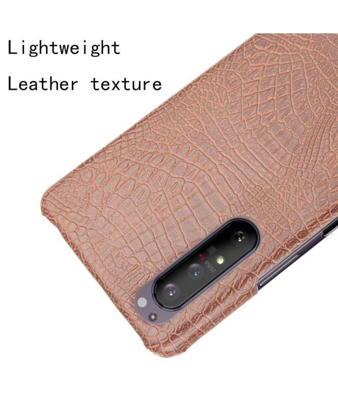 Coque Sony Xperia 1 II effet peau de croco
