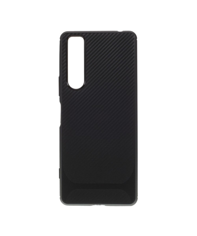Coque Sony Xperia 1 II Aspect Fibre de Carbone