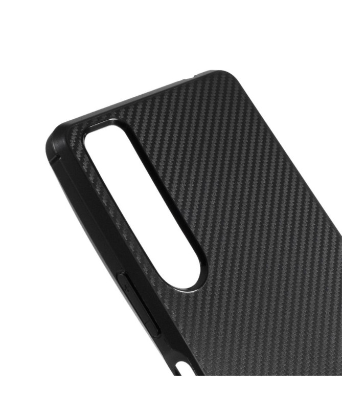 Coque Sony Xperia 1 II Aspect Fibre de Carbone