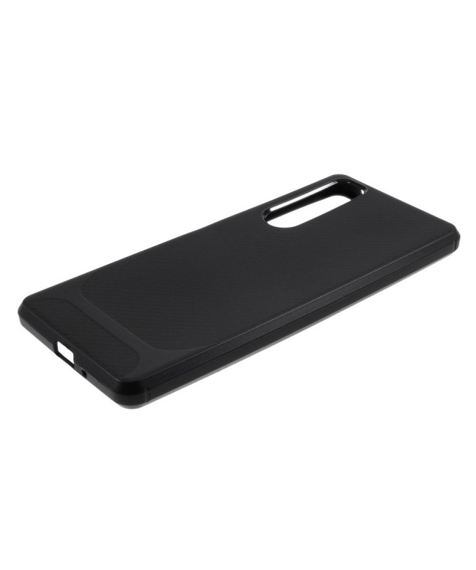 Coque Sony Xperia 1 II Aspect Fibre de Carbone