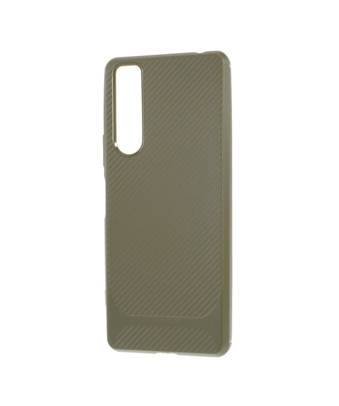 Coque Sony Xperia 1 II Aspect Fibre de Carbone