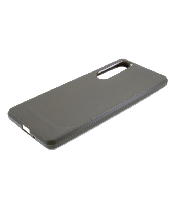 Coque Sony Xperia 1 II Aspect Fibre de Carbone