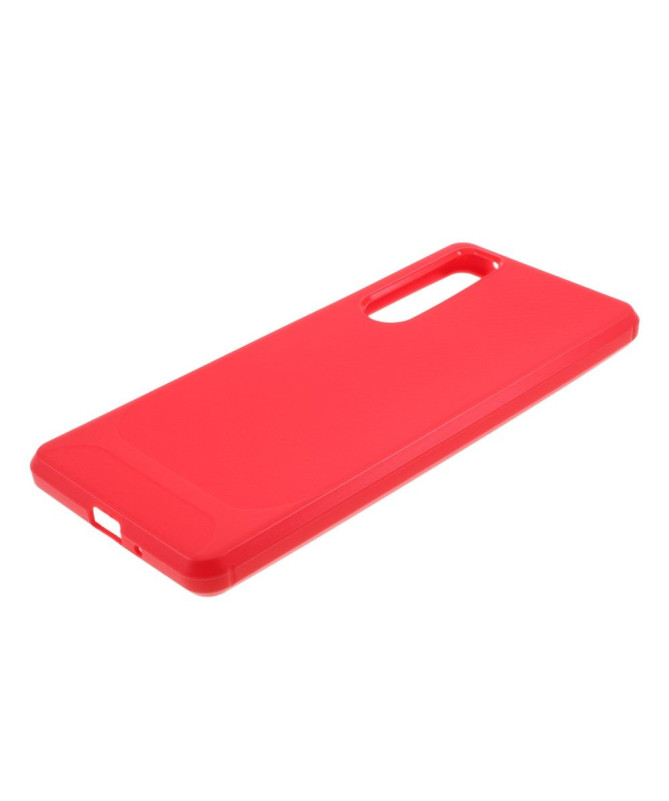 Coque Sony Xperia 1 II Aspect Fibre de Carbone