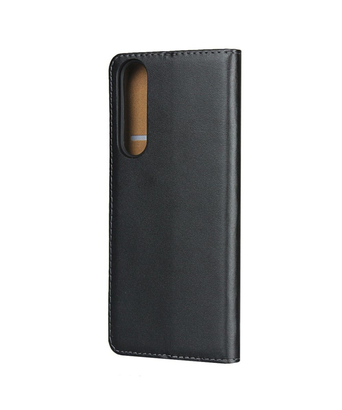 Étui folio Sony Xperia 1 II Effet Cuir Portefeuille - Noir