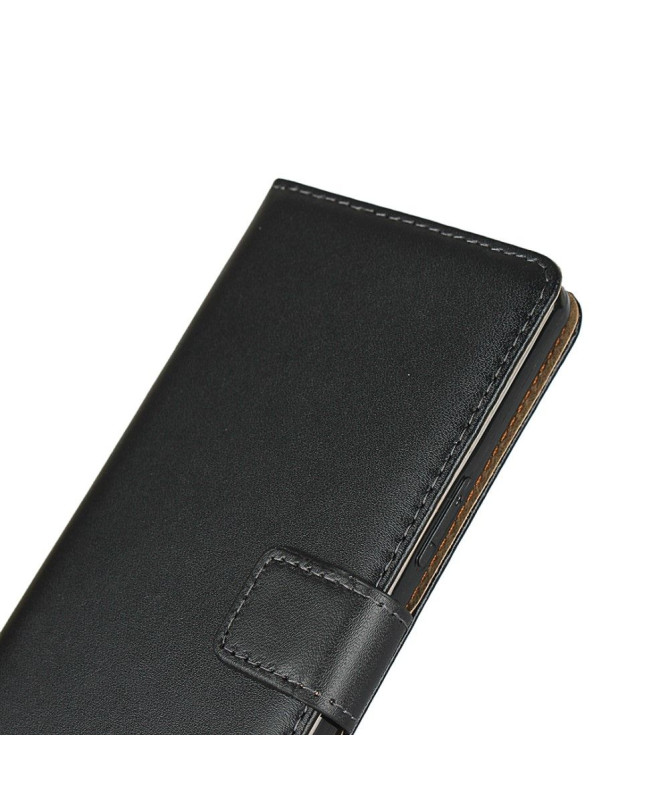 Étui folio Sony Xperia 1 II Effet Cuir Portefeuille - Noir