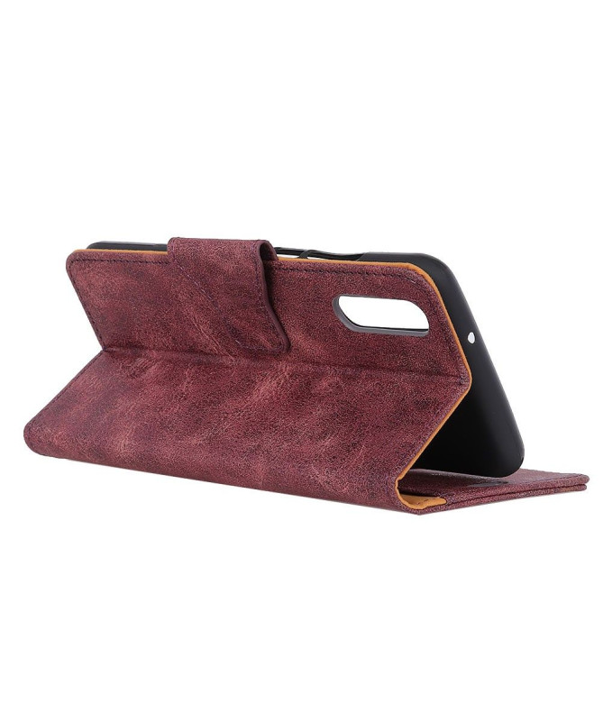 Étui Sony Xperia 1 II Edouard en simili cuir vintage