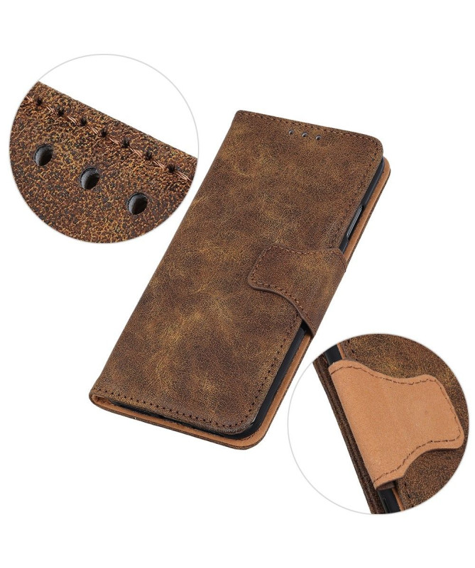 Étui Sony Xperia 1 II Edouard en simili cuir vintage