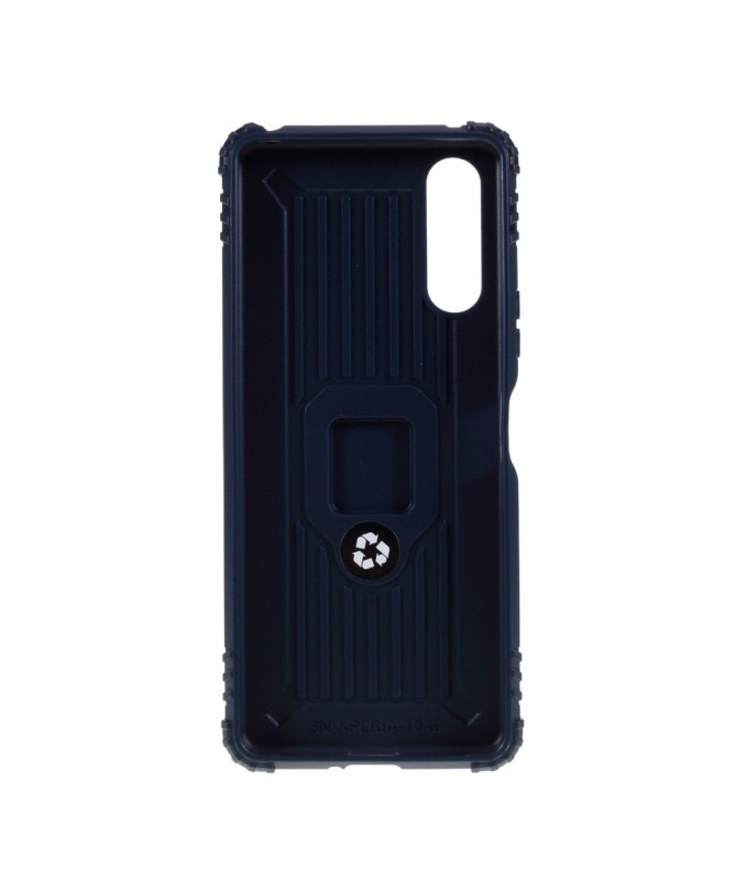 Coque Sony Xperia 10 II Aspect Carbone avec Anneau Support