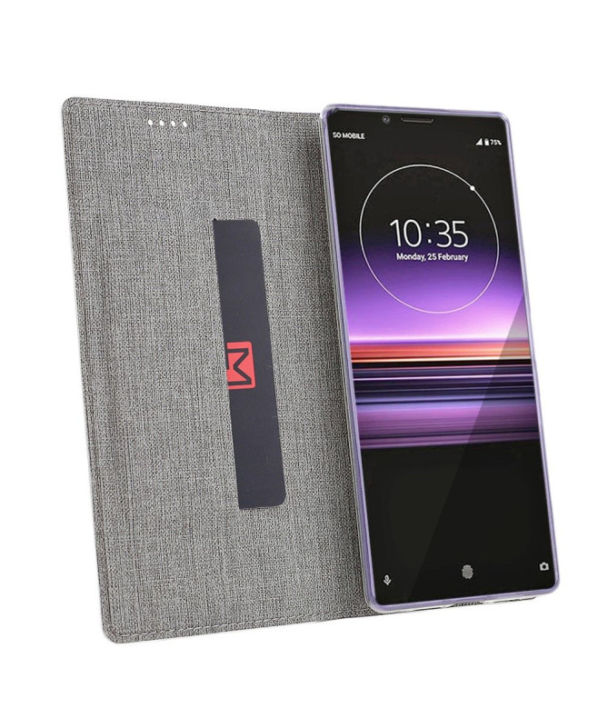 Housse Sony Xperia 10 II croisillons fonction support