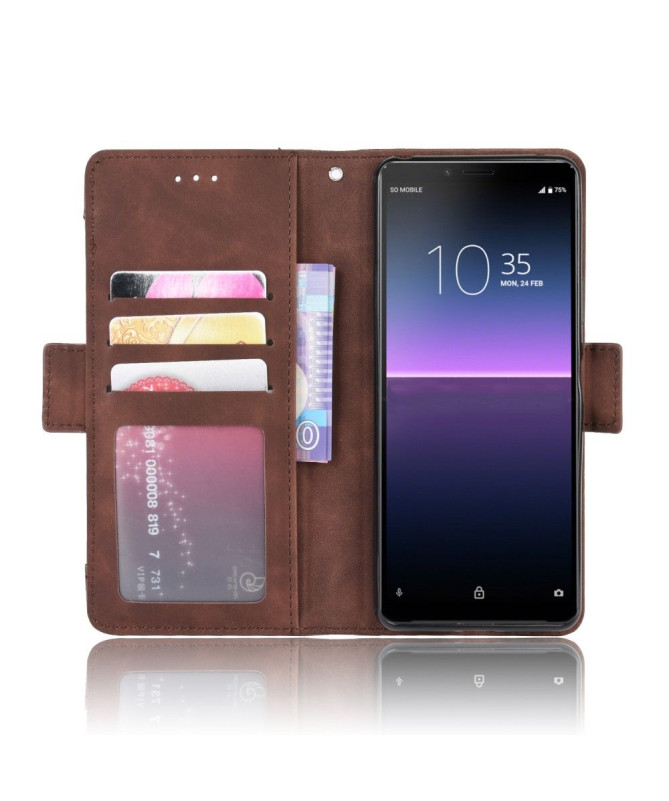 Housse Sony Xperia 10 II Premium avec Porte Cartes