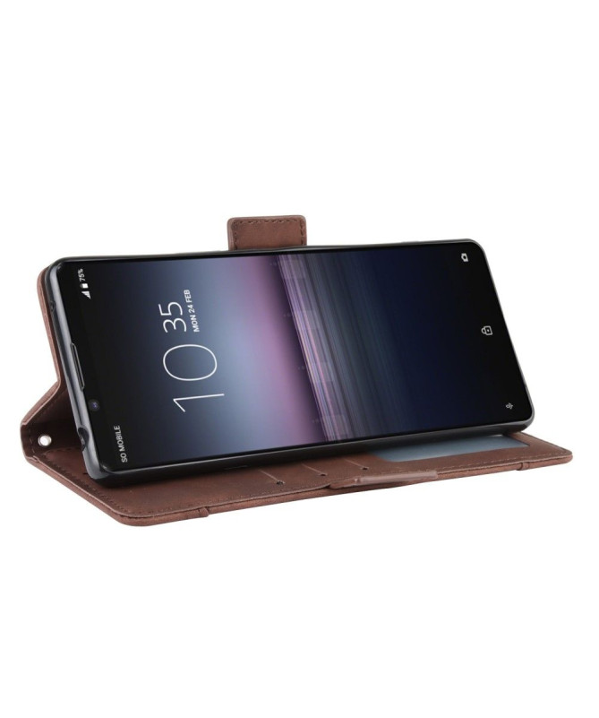Housse Sony Xperia 5 II Premium avec Porte Cartes