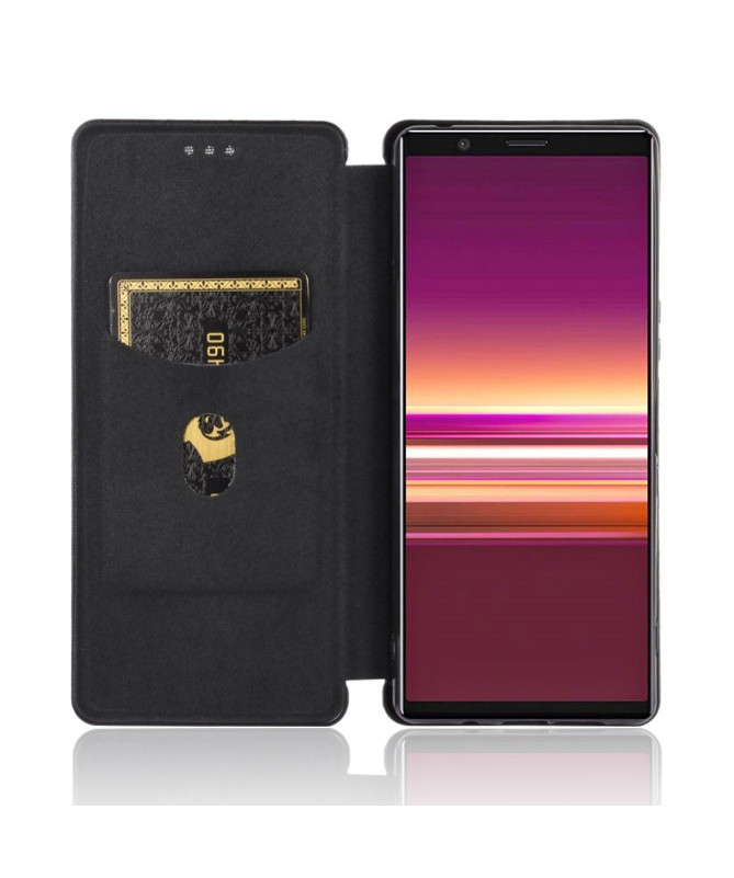 Housse Sony Xperia 5 II Effet Fibre de Carbone