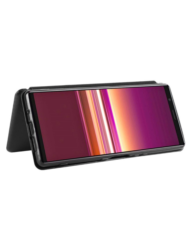 Housse Sony Xperia 5 II Effet Fibre de Carbone