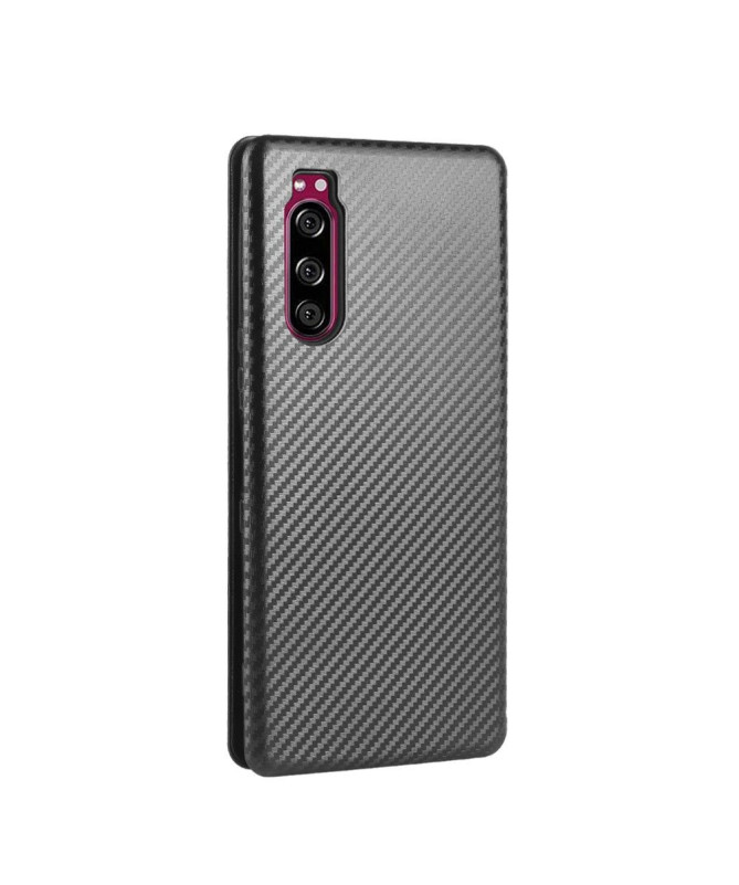 Housse Sony Xperia 5 II Effet Fibre de Carbone