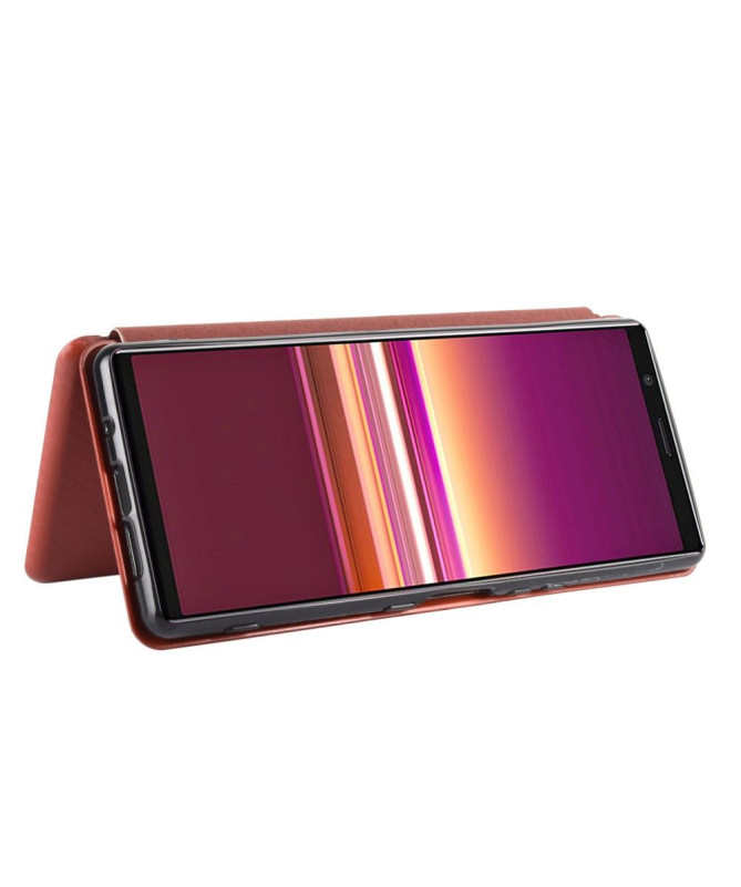 Housse Sony Xperia 5 II Effet Fibre de Carbone