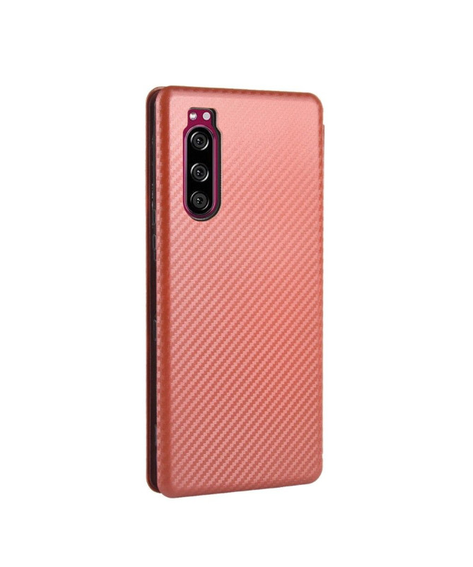 Housse Sony Xperia 5 II Effet Fibre de Carbone