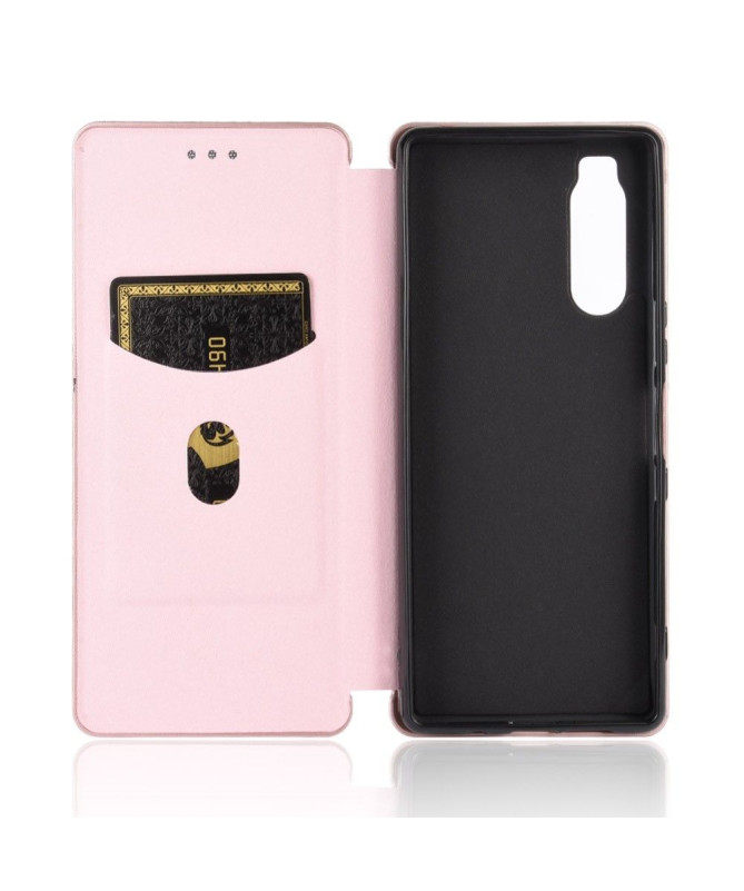 Housse Sony Xperia 5 II Effet Fibre de Carbone